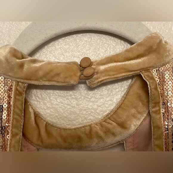 Free People Film Noir Sequin Mini Halter Dress‎ in Rose Gold Size 6 - Picture 9 of 11